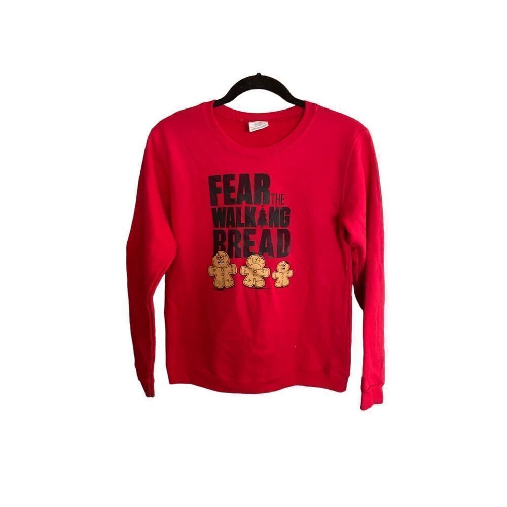 Hanes fear The Walking bread unisex children’s gingerbread sweatshirt S/XL 